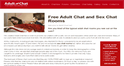 Desktop Screenshot of adultchat.net